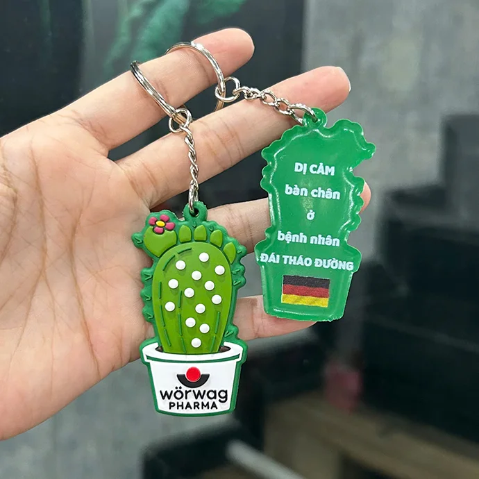 MÓC KHÓA CAO SU IN LOGO - QUÀ TẶNG SÁNG TẠO, GIÁ RẺ