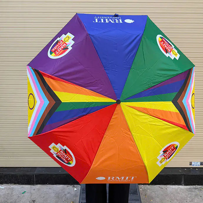 DÙ CÁN NGẮN IN LOGO THEO YÊU CẦU - DÙ QUẢNG CÁO, DÙ IN LOGO DOANH
