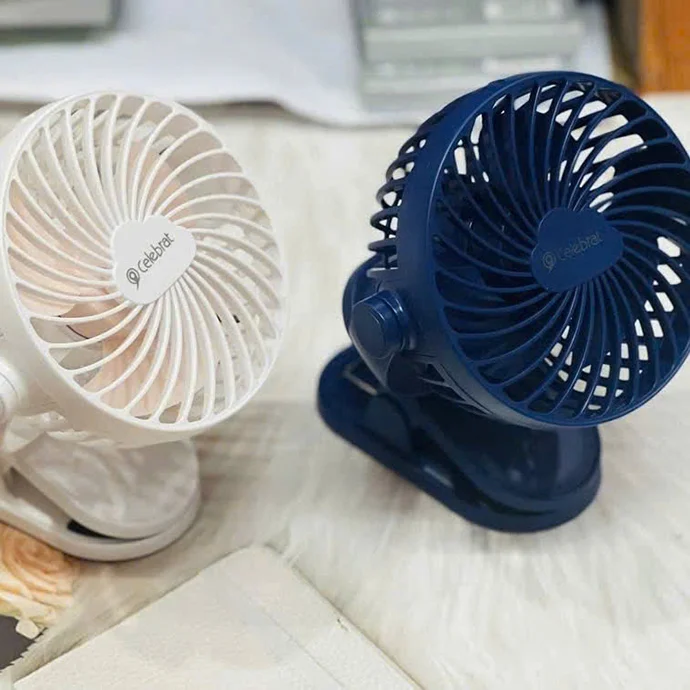 QUẠT KẸP MINI IN LOGO - QUẠT KẸP GỌN NHẸ, PIN SẠC TIỆN LỢI