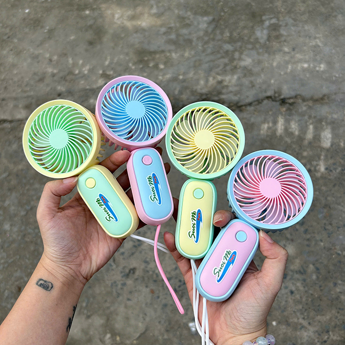 QUẠT ĐIỆN MINI IN LOGO THEO YÊU CẦU - QUÀ TẶNG GIÁ RẺ