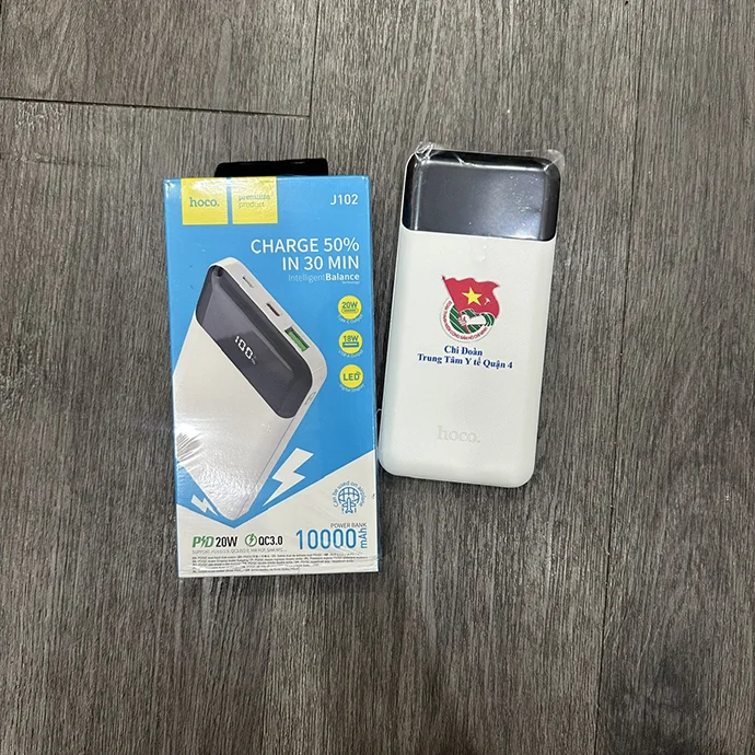 PIN DỰ PHÒNG HOCO IN LOGO - QUÀ TẶNG ĐẲNG CẤP CHO SỰ KIỆN