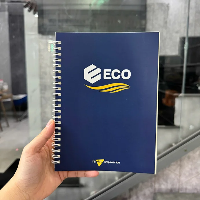 SỔ LÒ XO IN LOGO GHI CHÉP CHUYÊN NGHIỆP