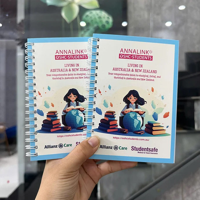 SỔ TAY LÒ XO IN LOGO GIÁ RẺ