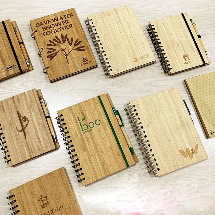 SỔ BÌA TRE KÈM BÚT GIẤY - SỔ BÌA TRE THÂN THIỆN VỚI MÔI TRƯỜNG