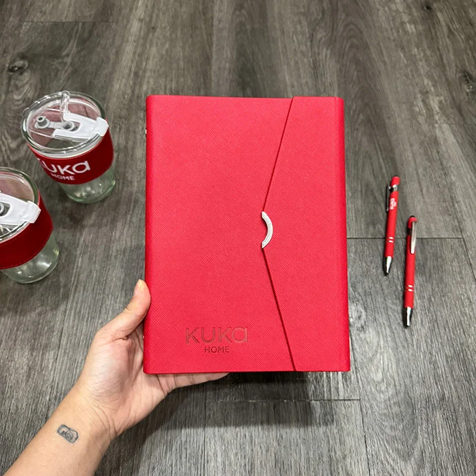 SỔ TAY CAO CẤP GẬP 3 IN LOGO - QUÀ TẶNG DOANH NGHIỆP SANG TRỌNG