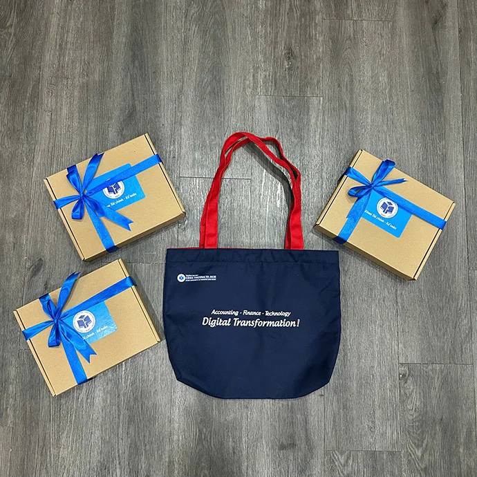 TÚI VẢI CANVAS IN LOGO DOANH NGHIỆP - QUÀ TẶNG THÂN THIỆN MÔI TRƯỜNG