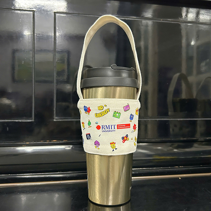 QUAI XÁCH BÌNH NƯỚC CANVAS IN LOGO - QUÀ TẶNG ĐỘC ĐÁO