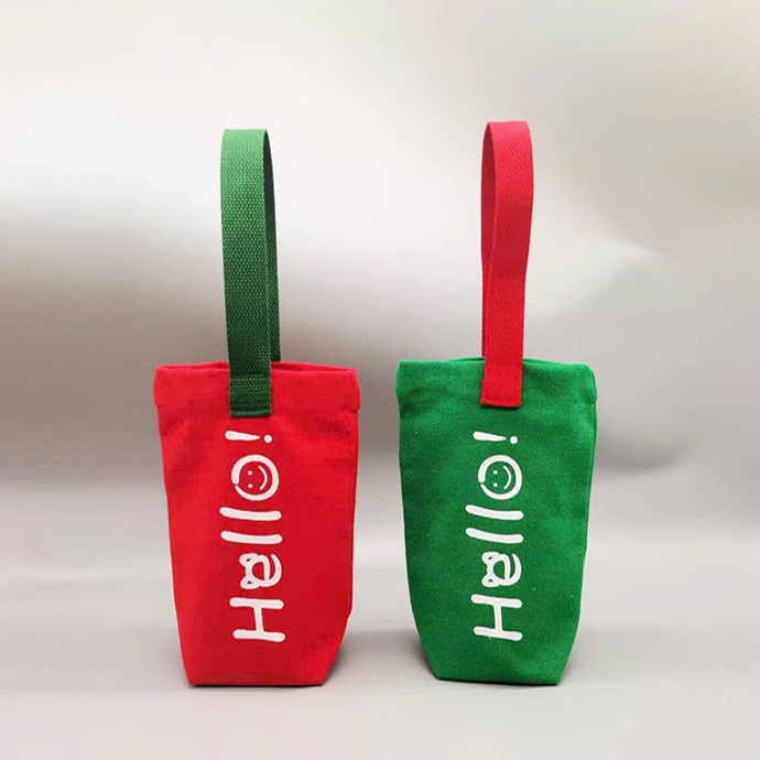 TÚI VẢI ĐỰNG BÌNH NƯỚC IN LOGO - THIẾT KẾ DỄ THƯƠNG, TIỆN LỢI