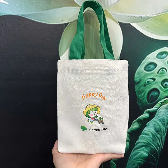 TÚI ĐỰNG BÌNH NƯỚC VẢI CANVAS IN LOGO - QUÀ TẶNG DOANH NGHIỆP THÂN THIỆN MÔI TRƯỜNG