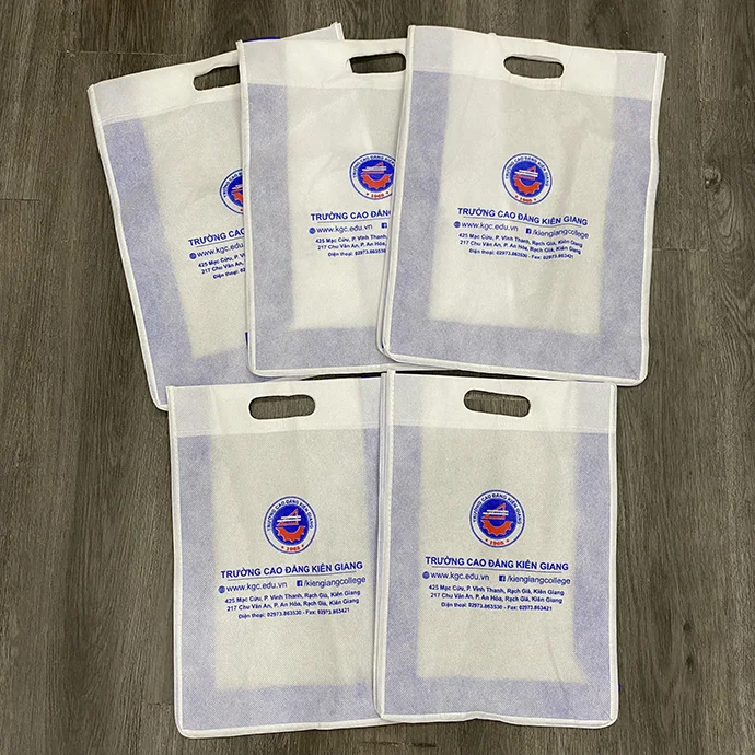 TÚI VẢI KHÔNG DỆT IN LOGO CAO ĐẲNG KIÊN GIANG