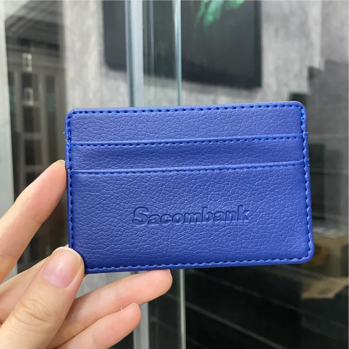 VÍ ĐỰNG THẺ DẬP LOGO SACOMBANK