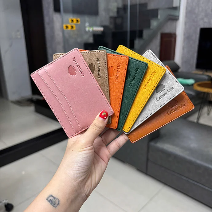 VÍ DA CHẤT SIMILI MINI DẬP CHÌM LOGO THEO YÊU CẦU