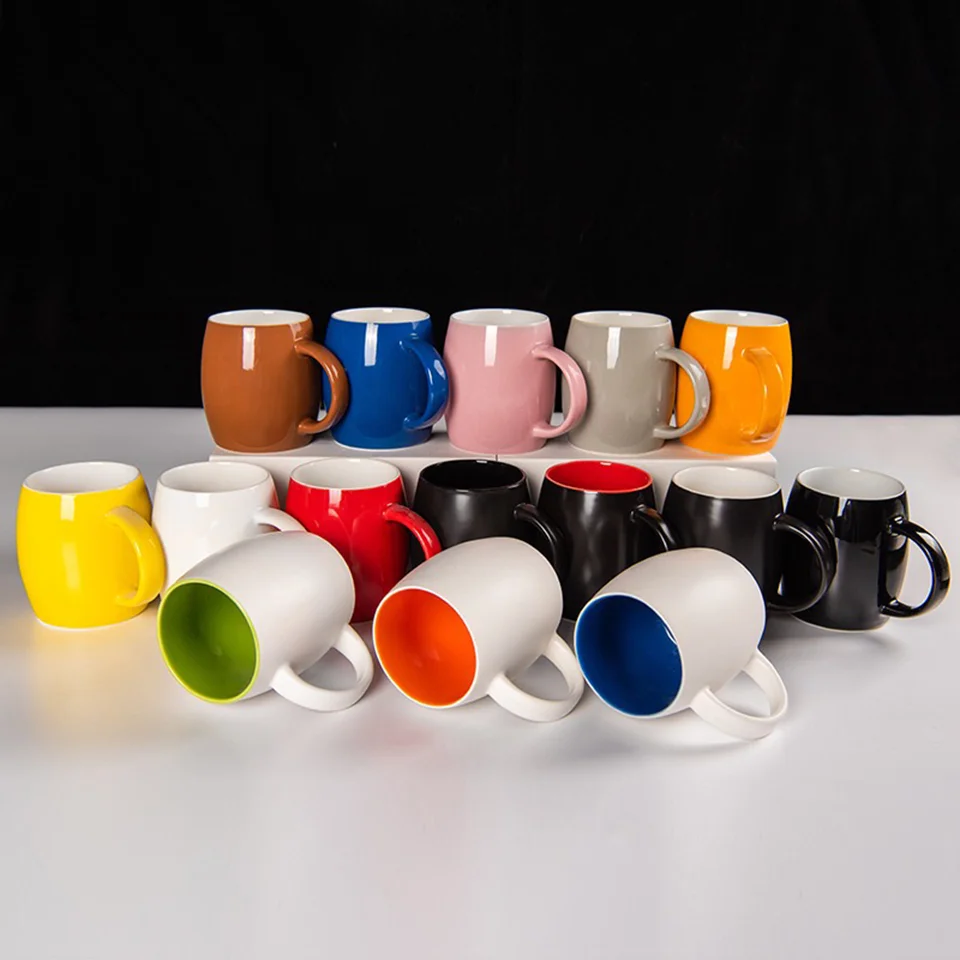 LY SỨ 400ML DÁNG BẦU NHIỀU MÀU IN LOGO GIÁ RẺ