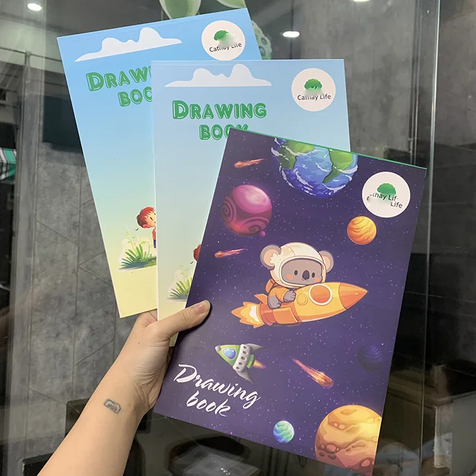 SỔ VẼ A4 SẢN XUẤT THEO YÊU CẦU - SỔ VẼ A4 IN LOGO GIÁ RẺ