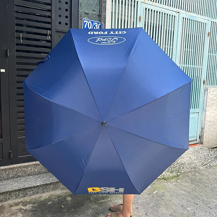 DÙ THẲNG TAY CẦM NHÔM - IN LOGO THEO YÊU CẦU