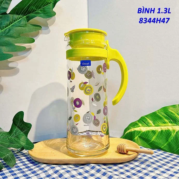 BÌNH THỦY TINH CAO CẤP OCEAN THAILAND 1.3L IN LOGO THEO YÊU CẦU