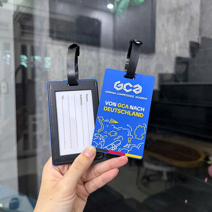 THẺ TREO HÀNH LÝ- THẺ BẢNG TÊN SILICON IN LOGO