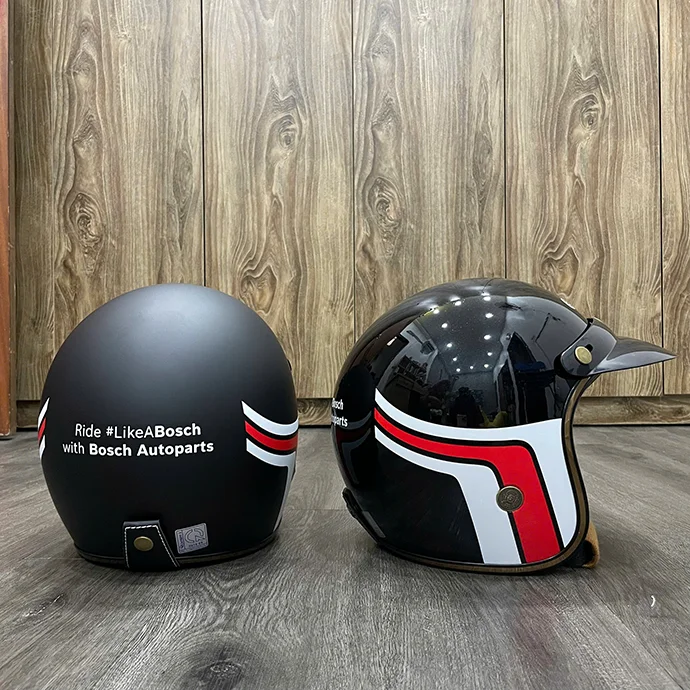 MŨ BẢO HIỂM 3/4 IN LOGO BOSCH - MŨ BẢO HIỂM 3/4 IN LOGO THEO YÊU CẦU