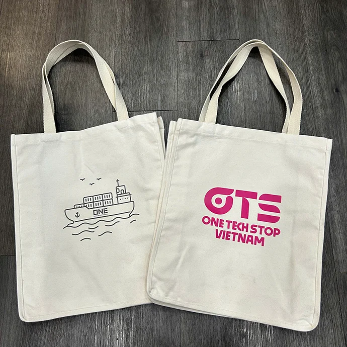 TÚI VẢI CANVAS IN LOGO 2 MẶT - SẢN XUẤT TÚI VẢI THEO YÊU CẦU GIÁ RẺ