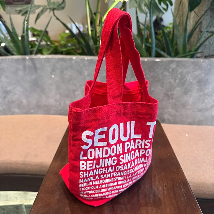 TÚI VẢI CANVAS ĐỎ IN LOGO THEO YÊU CẦU- GIÁ XƯỞNG SẢN XUẤT